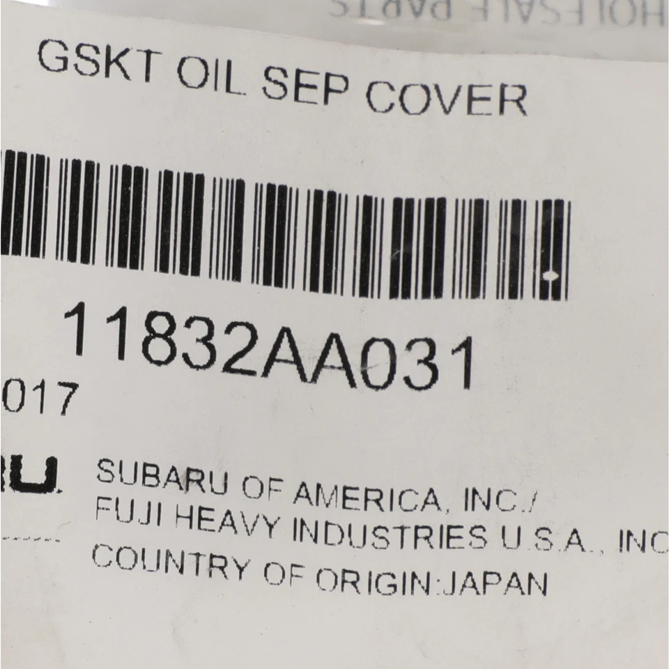 2002-2005 Subaru Impreza WRX EJ205 масло сепаратор крышка прокладка OEM новый 11832AA031 - Изображение 3 из 3