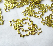 50pcs Rhombus Brass Filigree 36x23mm Stamping Findings DIY Jewelry Supplies