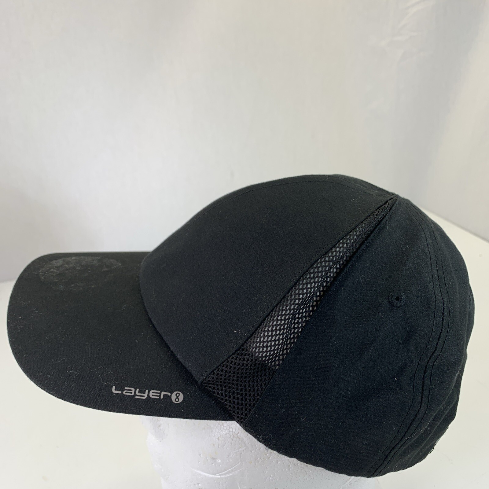 Layer Black Ball Cap Hat Adjustable Baseball Refl… - image 2