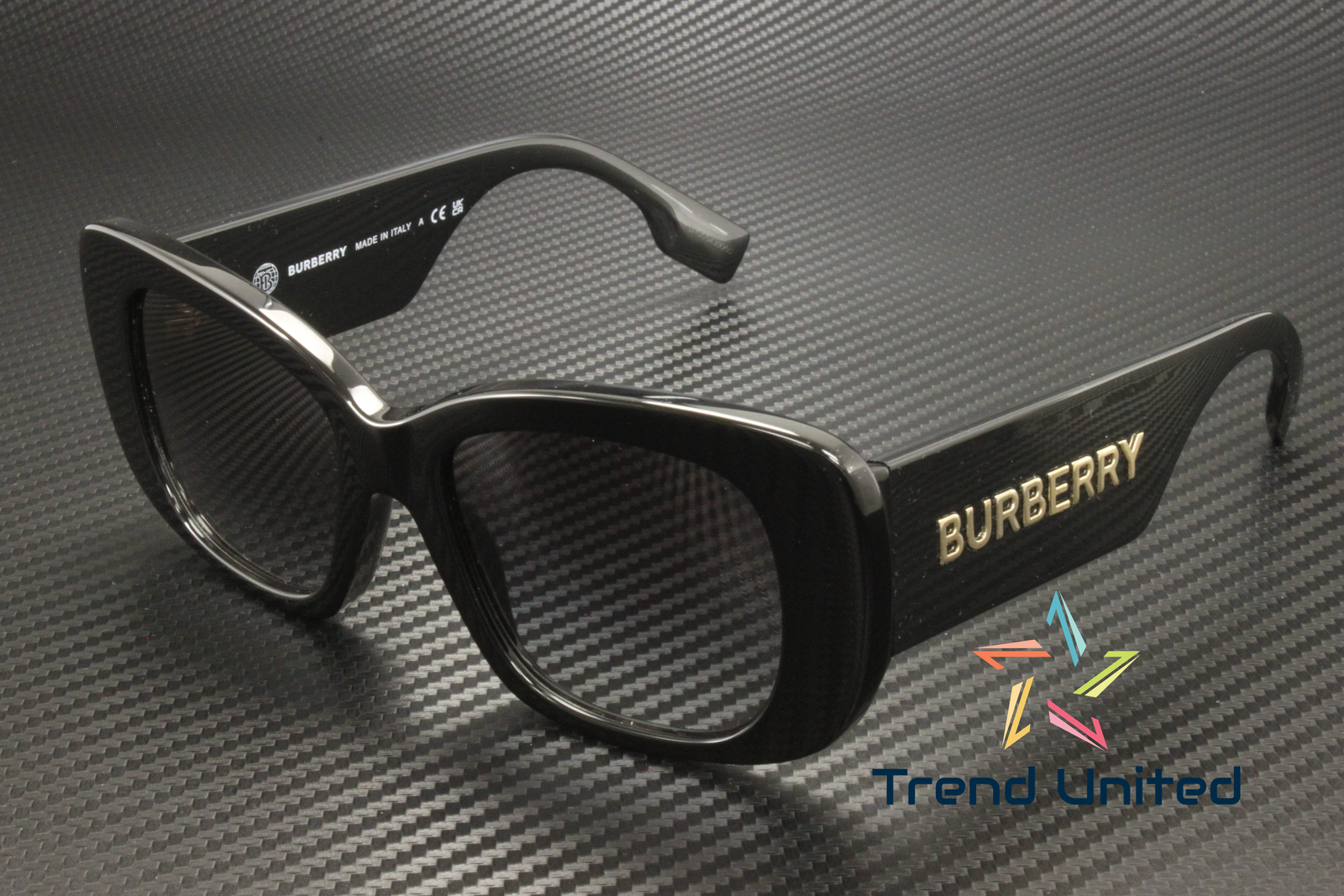 BURBERRY BE4410 30018G Black Grey Gradient 52 mm Women's Sunglasses