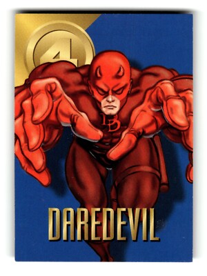 1996 Fleer Marvel Vision Embossed Trading Card Daredevil #68