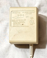 Sony AC-T90S AC DC Power Supply Adapter Charger Output 9V 300mA Made in Taiwan