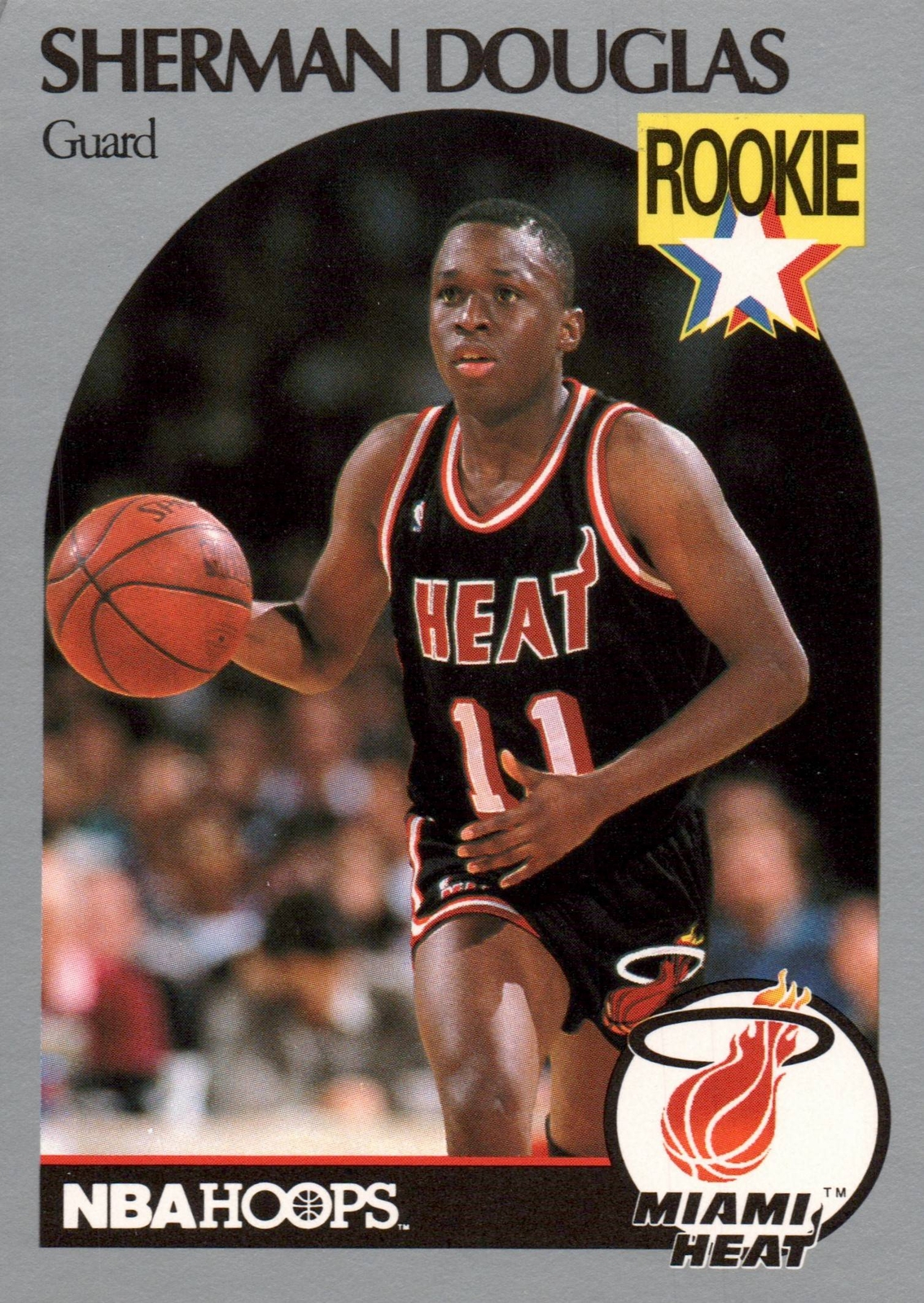 1991 Hoops 100 Superstars # 53 Sherman Douglas Miami Heat