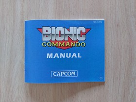 Caja y manual del Bionic Commando de NES