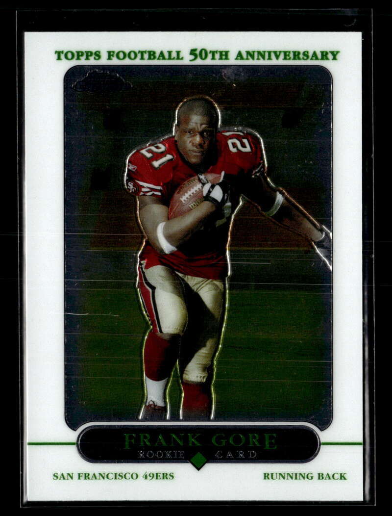 2005 Topps Chrome Frank Gore #177 Rookie San Francisco 49ers FX4108