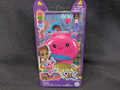NIP Polly Pocket ''Axolotl''  Pet Connects HTF By Mattel -Great Gift Idea!! 
