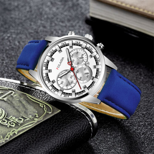 Fashion Sport Men's Stainless Steel Case Belt Band Quartz Analog Wrist Watch - Picture 52 of 54