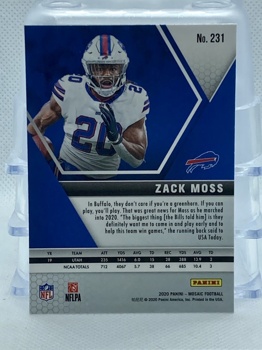 2020 Panini Mosaic #231 Zach Moss Rookie RC Bills | eBay