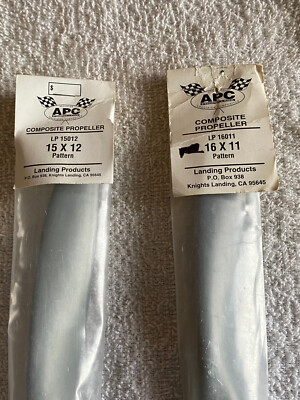 APC Pattern TWO Propellers RC Remote Control Airplane Prop 16 x 11 and 15x12 NEW