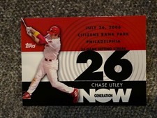 2007 Topps Generation Now Insert #GN76 Phillies Chase Utley Baseball Card