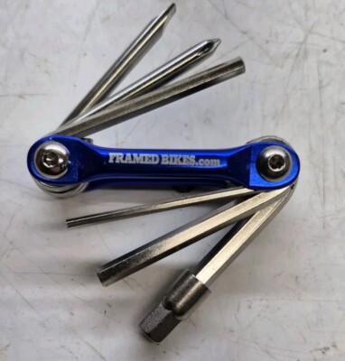 Framed bike multi tool Hex Key / Allen Wrench Set With Screw Drivers Foldable