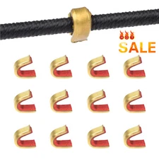 12X Archery Bow String Nocking Points Strings Nock Sets Brass Buckle Clip Knock