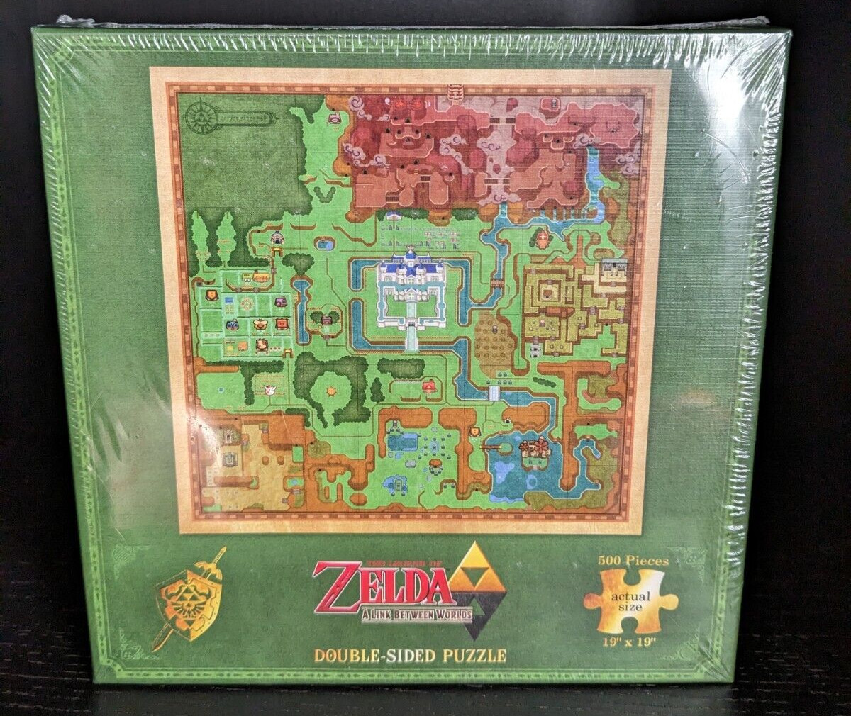 NIB Zelda A Link Between Worlds 500 Piece Double Sided Jigsaw Puzzle NEW