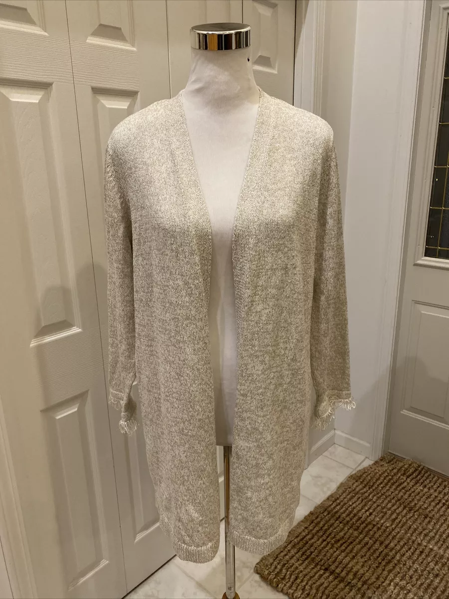 Beige open cardigan deals
