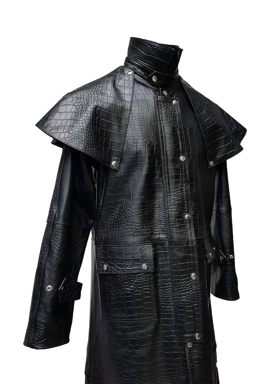 $250,000 Reptilian Fashion: Salvatore Ferragamo Crocodile Trench Coat