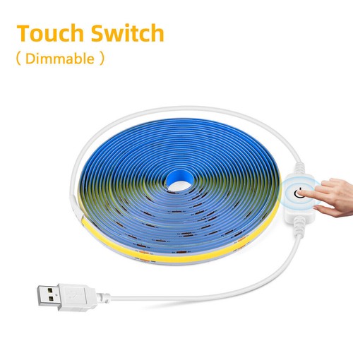 Touch Sensor/Hand Sweep Motion Sensor USB COB LED Strip Lights For Home Kitchen - Picture 14 of 14