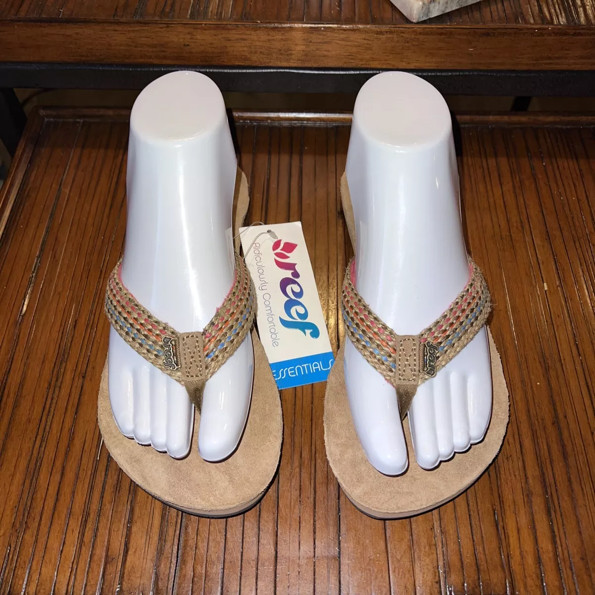 Reef Womens Gypsy Love Open Toe Slip On Flip Flop Sandal Size 6