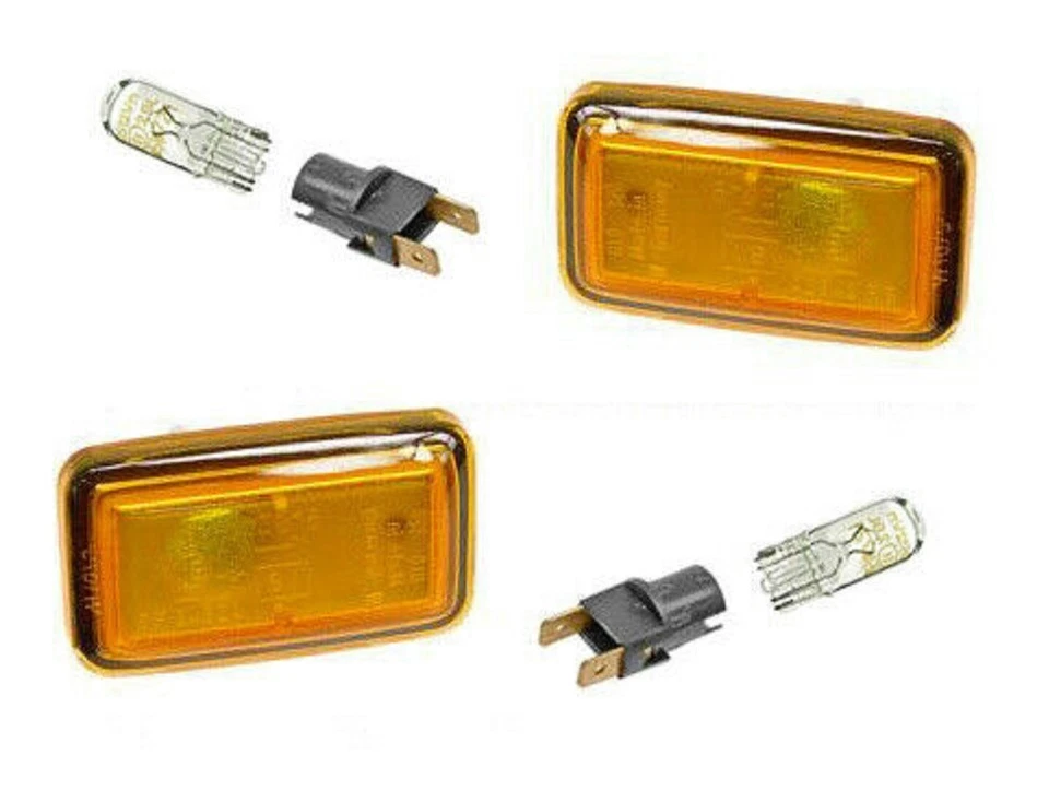 2 luces de señalización laterales de guardabarros europeas OEM HELLA bombillas para Porsche 911 930 Foto 2 de 4