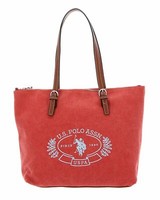 U.S. Polo Assn. Springfield Canvas Shopping Bag M Shopper Tasche Peach