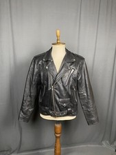 RARE! Raf Simons VTG Mens Black Leather Biker...