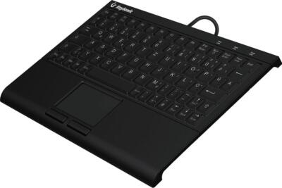 Tastatur KEYSONIC Super-Mini QWERTZ ABS USB Touchpad integriert
