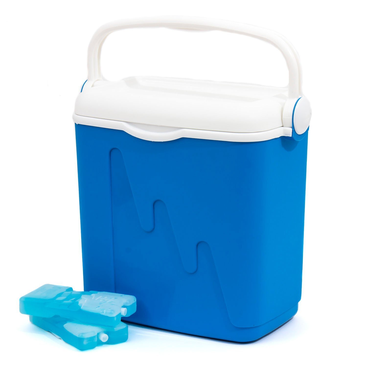 Glacière Curver 20 L bleue haute isolation avec accumulateurs de glace