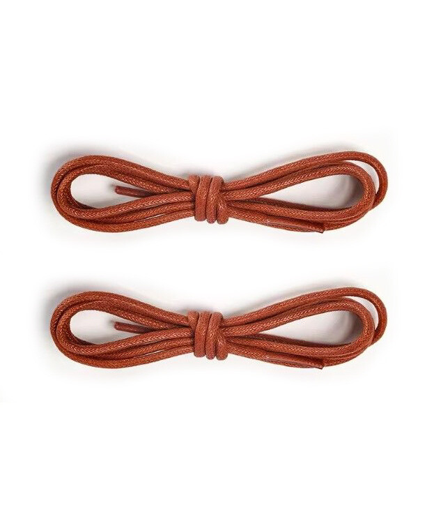 SAINT LAURENT Stivali stringati in corda marrone 2 5 mm sottili rotondi cerati ricambio lacci scarpe eleganti #4001