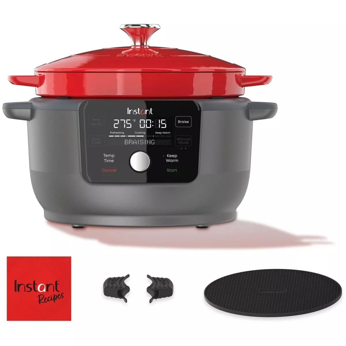 Instant Pot Precision 5 in 1 Electric 6qt Enameled Cast Iron Dutch