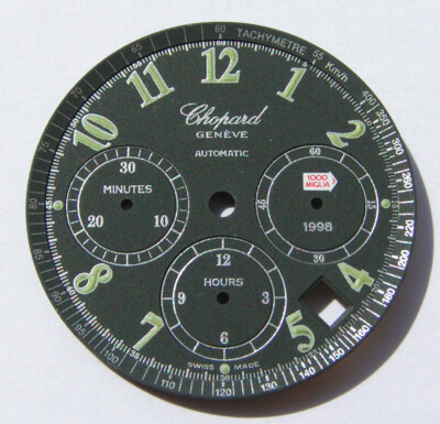CHOPARD GENEVE 1000 MIGLIA 1998 AUTOMATIC ZIFFERBLATT DIAL BLACK SCHWARZ I097
