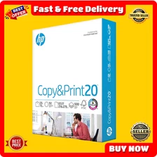 HP Printer Paper | 8.5 x 11 Paper | Copy &Print 20 lb | 1 Ream Case - 500 Sheets
