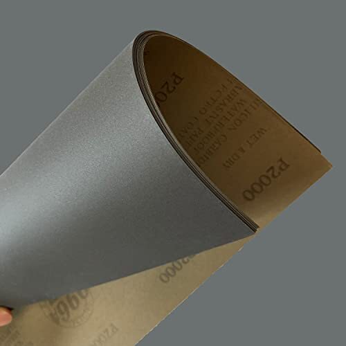 BAISDY 24-Pack Wet Dry Sandpaper – 9x11 Inch Assorted Sheets, 400 To 3000 Grit – For Automotive, Metal, And Wood Polishing
