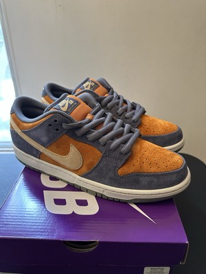 Nike SB Dunk Low Pro Light Carbon Monarch Size 9.5 Brand New