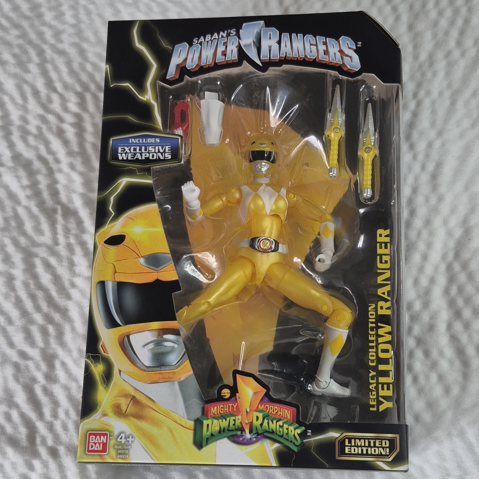 Bandai Power Rangers Legacy Yellow Ranger Limited Edition Ac