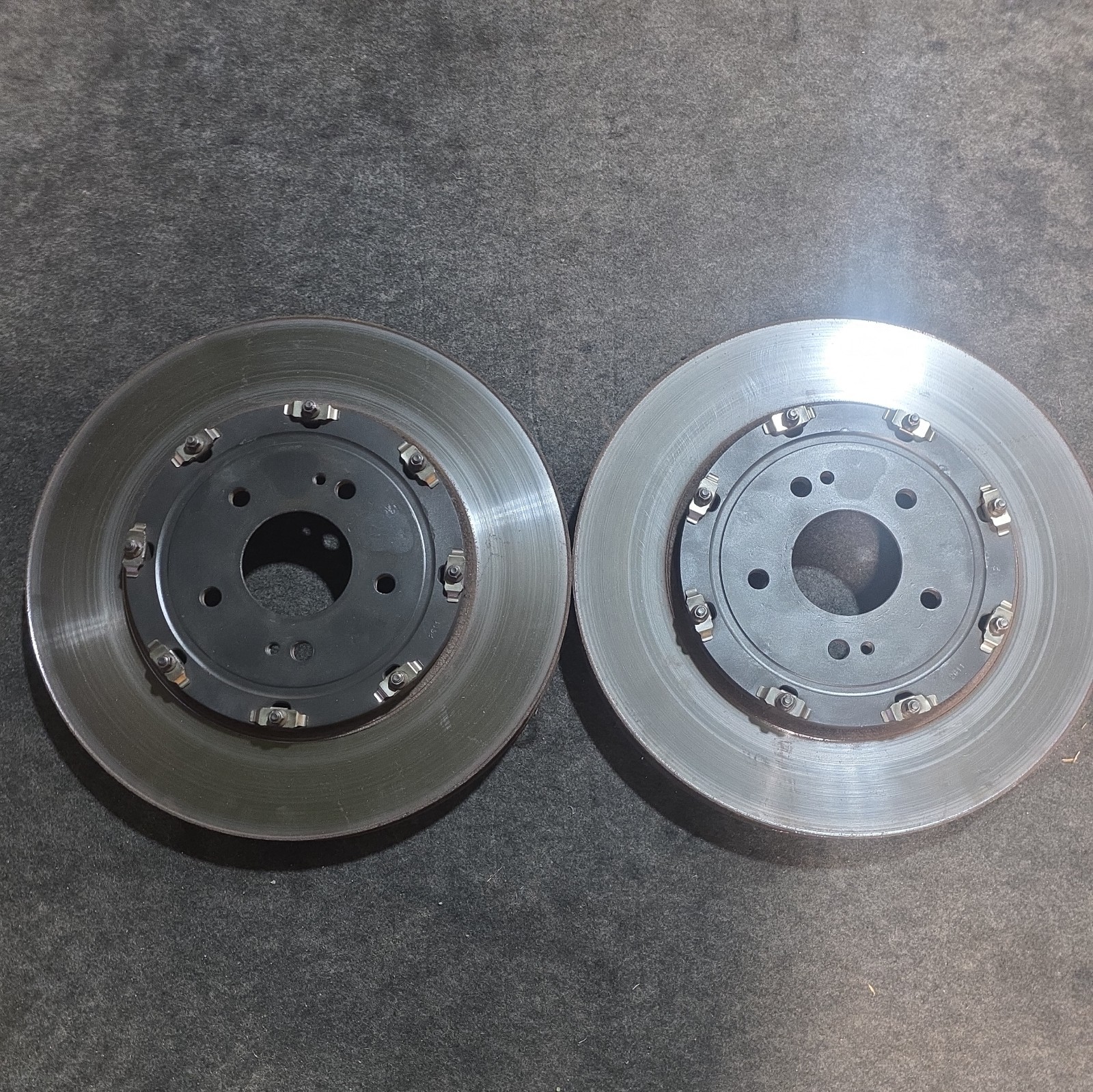 2008-2015 Mitsubishi Lancer EVO X Front Brembo 2 Piece Brake Rotor Set OEM