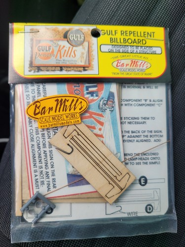 Bar Mills 0247 HO-O Golf Repellent Wandmontage Werbetafel Kit