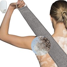 Loofah Back Scrubber for Shower 1 Count Pack of 1 , Navy Cotton-bottom