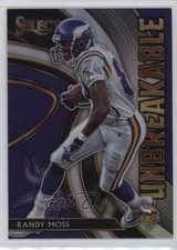 2020 Panini Select Unbreakable Silver Prizm Randy Moss #U9 HOF 18la