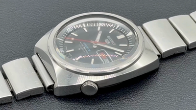 Seiko 5 Sports 6119-6020 37.5mm SS Black Dial Inner Bezel 1969 | eBay