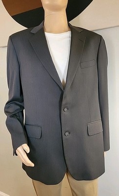 Brooks Brothers Madison Gray Suit Jacket Sport Coat 100% Wool USA 43L 2-Button