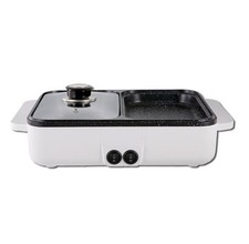As Mini Hot Pot Barbecue All-In-One Pot-White-220V European Standard GB
