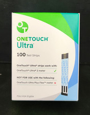 One Touch Ultra Diabetic Test Strips 100ct  Exp 12/2026 or Later