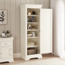 Pantry Storage Cupboard Wilmslow White Painted Single Shaker Kitchen