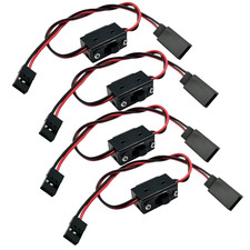 4Pack RC On Off Switch JR Futaba Style 2 Vie Alimentazione per RC Auto Camion Crawlers O