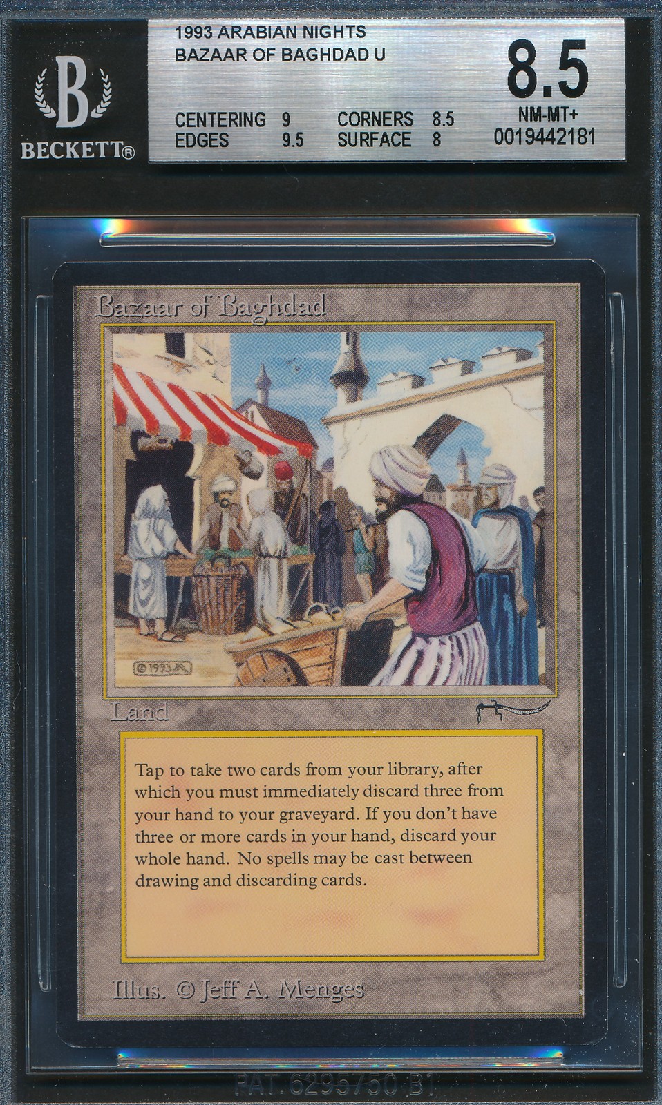 Arabian Nights Bazaar of Baghdad BGS 8.5 Graded Magic MTG (2181)