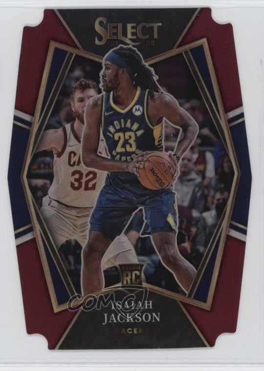 2021 Panini Select Premier Level Maroon Prizm Die-Cut 48/175 Isaiah Jackson 0xb8