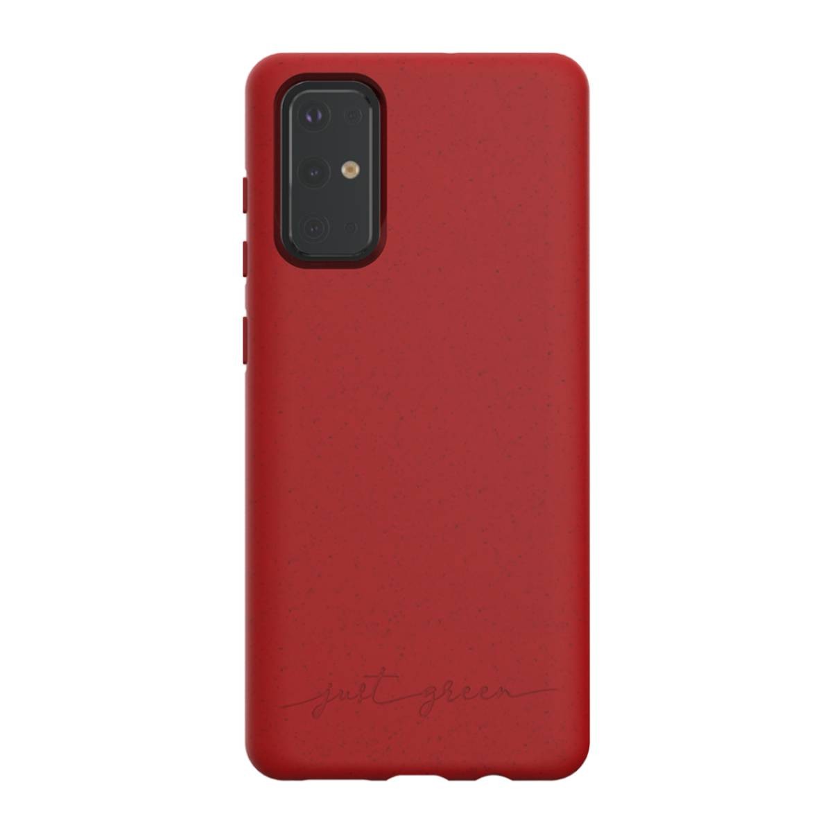 Coque Samsung S20 recyclable antichoc Just Green Natura rouge