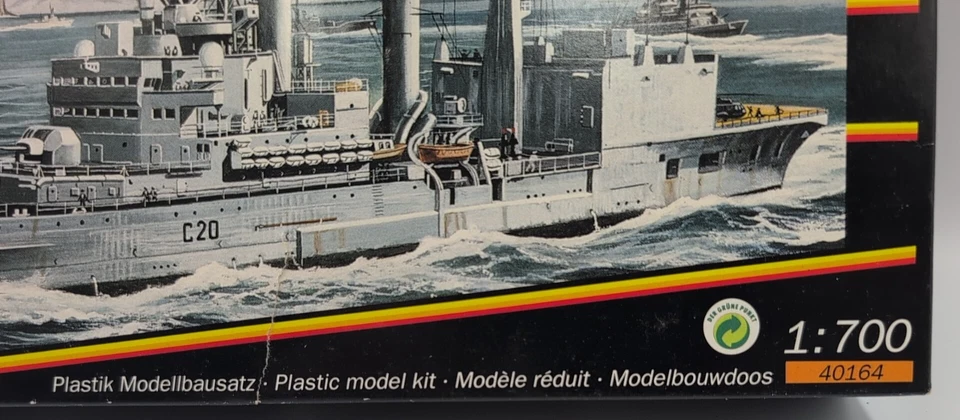 Matchbox 1:700 HMS Tiger Command Helicopter Cruiser Ship Model Kit 40164 - Image 2 of 4