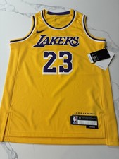 Los Angeles Lakers Youth Nike Lebron James Jersey Medium 10-12 Retails For 90