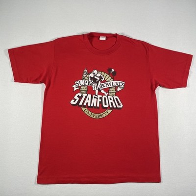 Vintage Super Bowl XIX Shirt Mens Large Football Stanford 49ers Logo 7 Thin 80s
