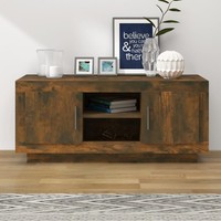 Tv-Schrank RäUchereiche 102X35X45 Cm Spanplatte Sideboard Fernseher Lowboard